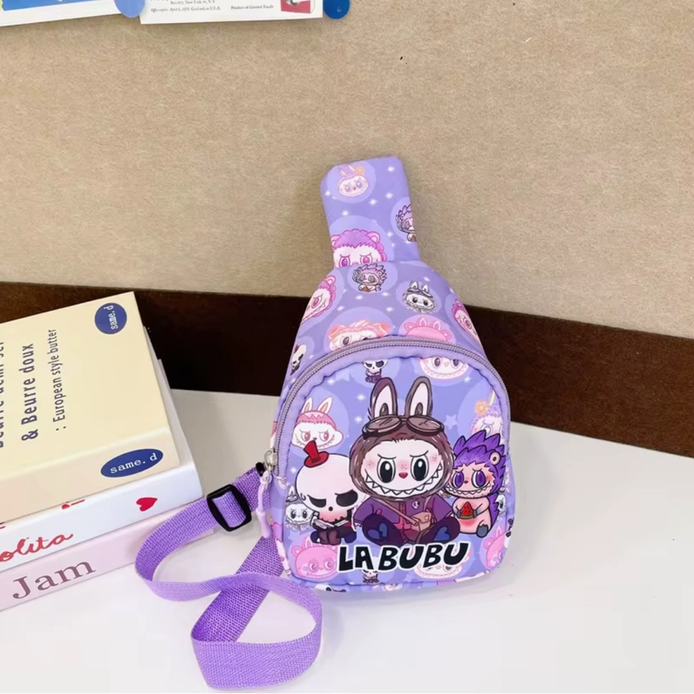 Labubu Shoulder Bag for Kids Assorted Colors, Purple